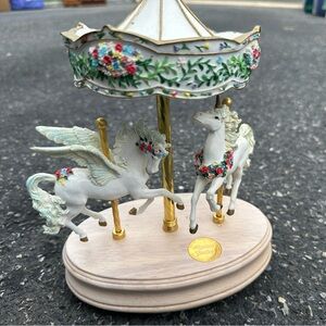 Musical Carousel Horse, Mystical Garden Collection The SanFrancisco Music Box Co